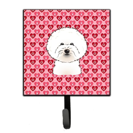 Carolines Treasures Bichon Frise Hearts Leash or Key Holder BB5287SH4